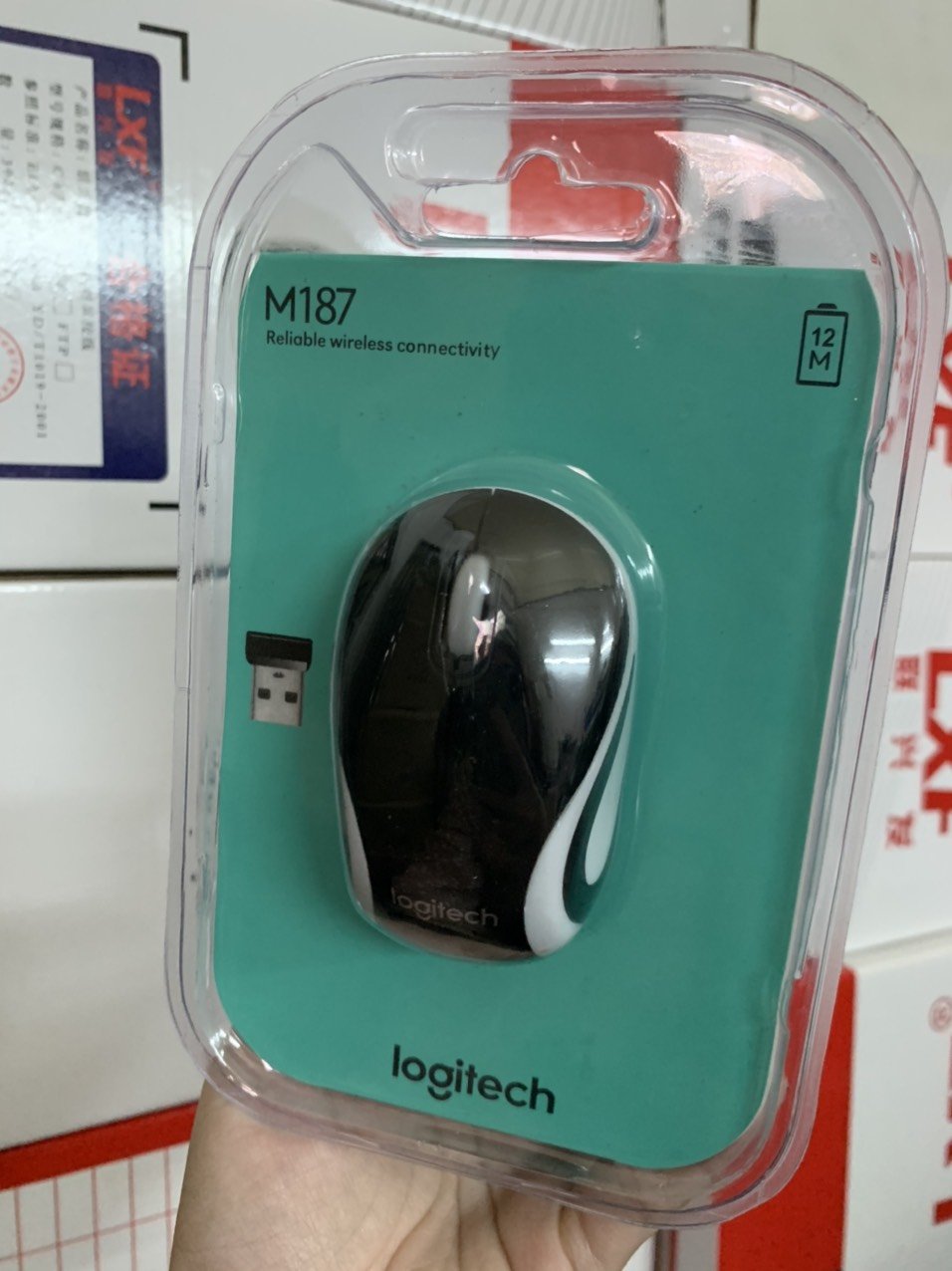 Chuột không dây 💎𝓕𝓡𝓔𝓔𝓢𝓗𝓘𝓟💎 mouse ko dây logitech laser m187