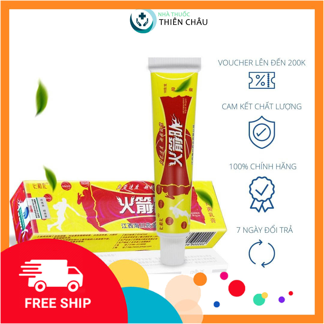 [Hộp Đỏ] Kem mẩn ngứa Hỏa Tiễn chuyên cho viêm da, dị ứng mẩn ngứa, nấm, mề đay, hắc lào, lang ben, tổ đỉa, ghẻ nước - [Nội địa Trung] (Thương Hiệu Số 1 Việt Nam)