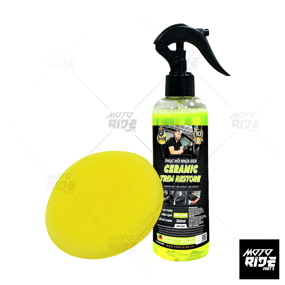 SPRAYKING CERAMIC TRIM DUNG DỊCH PHỤC HỒI NHỰA NHÁM , CAO SU ĐEN