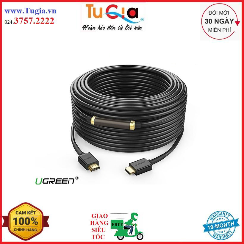 Cáp hdmi 1.4 ugreen 50410 100m - hàng chính hãng