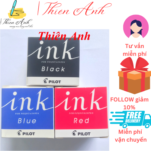 Mực ink pilot 30ml, mực ink luyện chữ đẹp, mực bút máy không phai, không lắng cặn