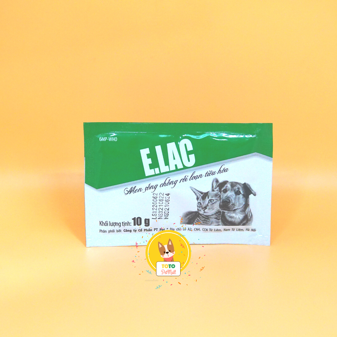 Men tiêu hóa chó mèo elac 10gr