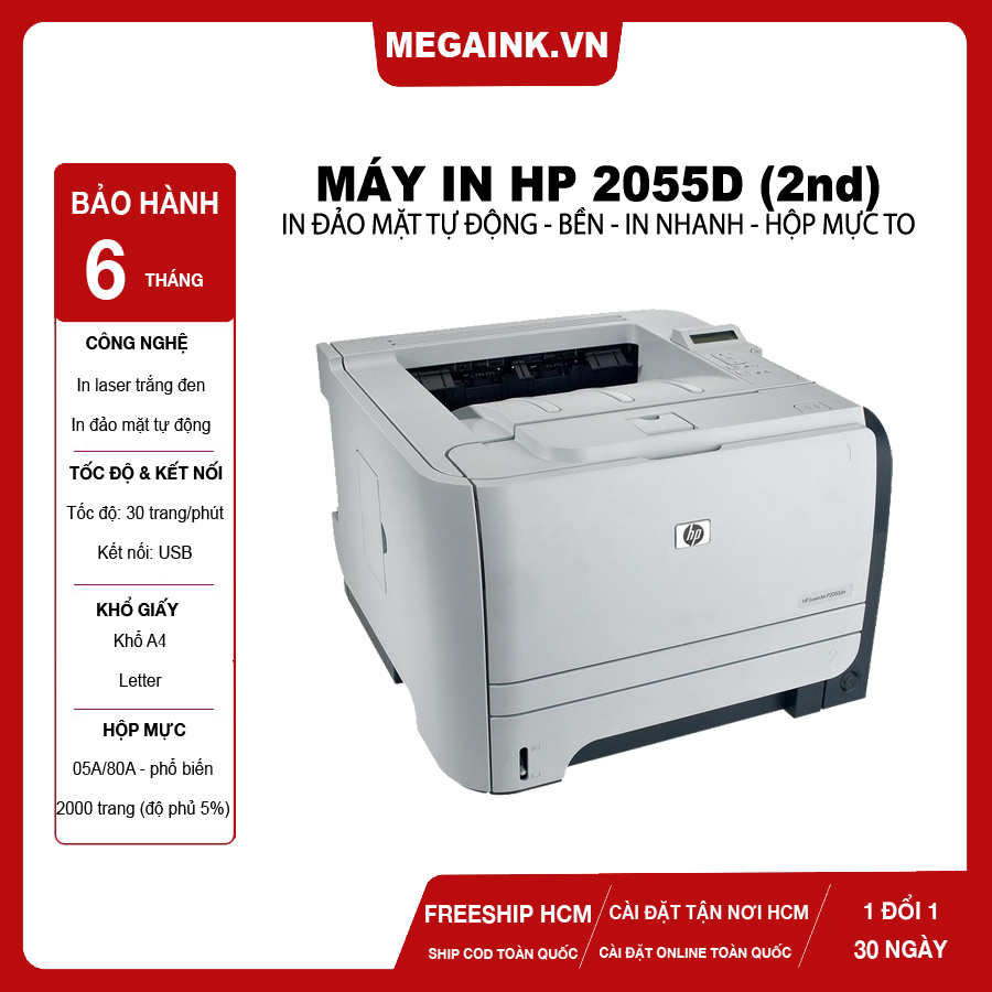 [HCM]THANH LÝ MÁY IN 2 MẶT TỰ ĐỘNG HP 2055D Bền In Nhanh Nhỏ Gọn