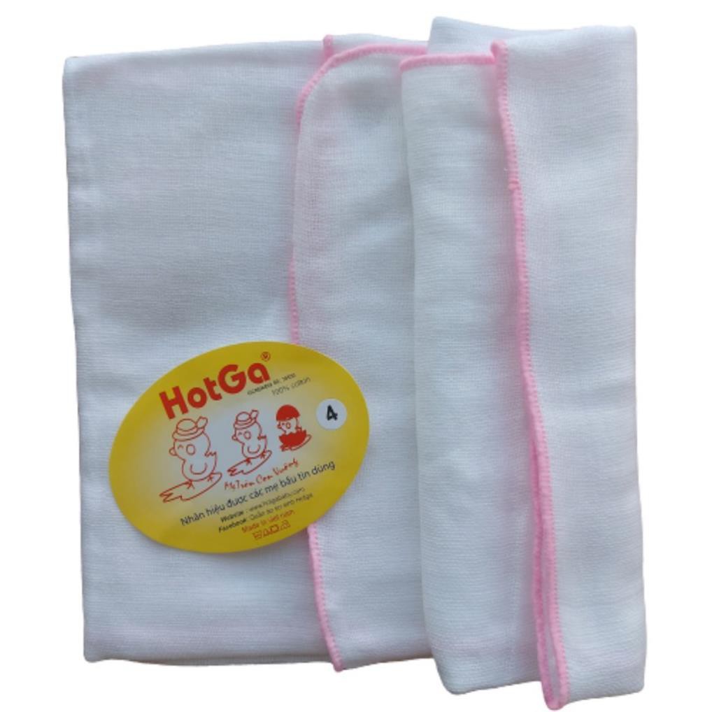 Khăn tắm xô 4 lớp Hotga với chất liệu 100% cotton mềm mại, thấm hút tốt và an toàn cho làn da của bé sơ sinh - TINI KIDS PLAZA