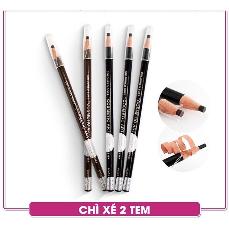 Chì kẻ lông mày, chì bóc, chì xé 2 tem cao cấp