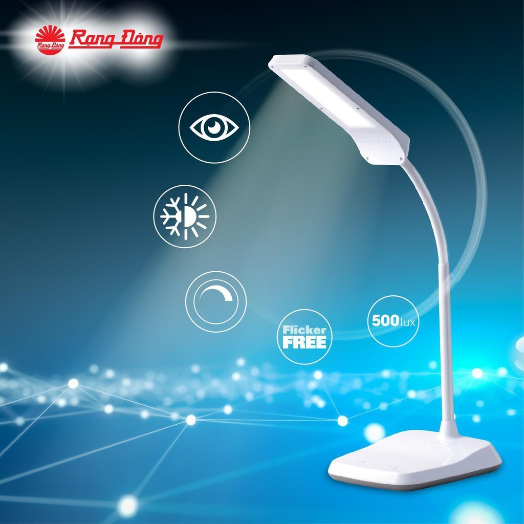 Đèn bàn led cảm ứng bảo vệ thị lực rạng đông tăng giảm độ sáng dim cct model: rd-rl-36.led
