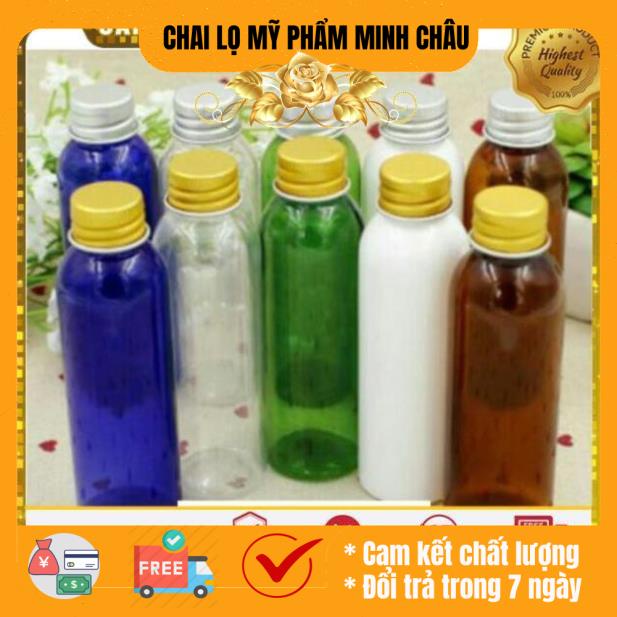 Chai nhựa pet nắp vặn nhôm 20ml/30ml/50ml/100ml chiết mỹ phẩm