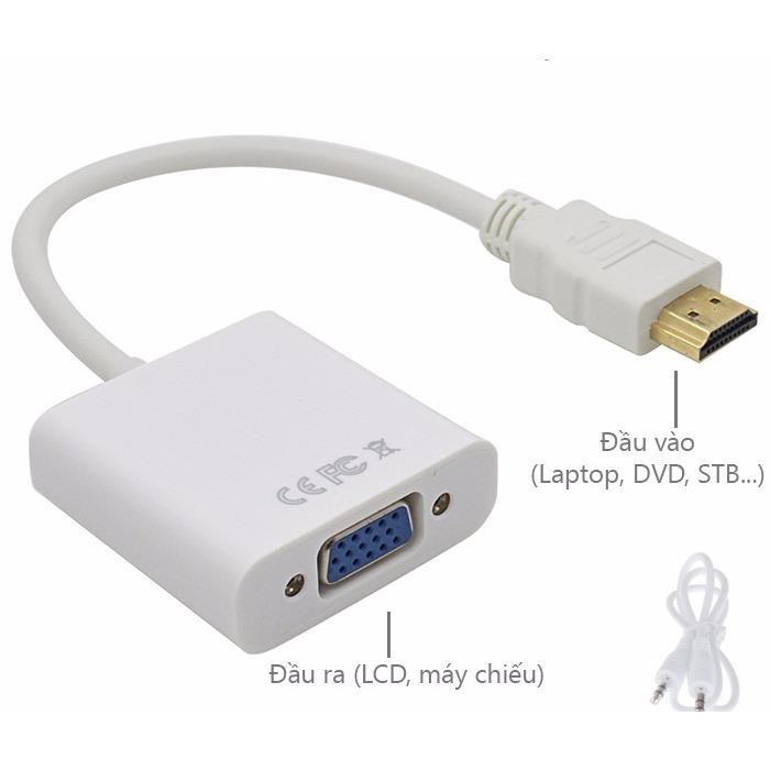 Cáp chuyển đổi HDMI QUA VGA (XẢ KHO) CÁP CHUYỂN ĐỒI HDMI TO VGA ĐẢM BẢO CHẤT LƯỢNG.HD