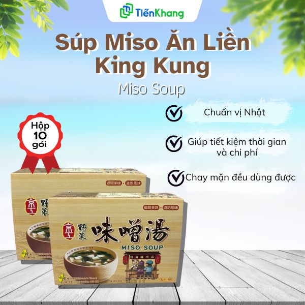 Súp miso ăn liền - miso soup - hộp 130g