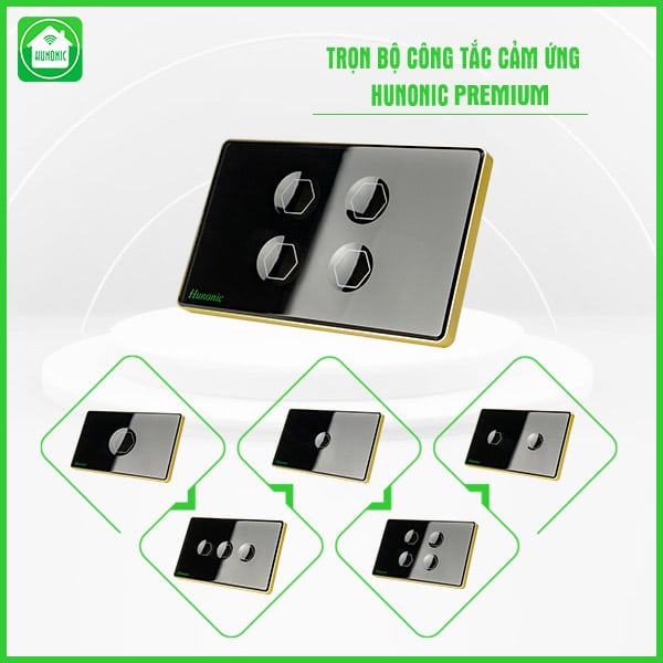 Công Tắc Thông Minh Chống Giật Hunonic Premium