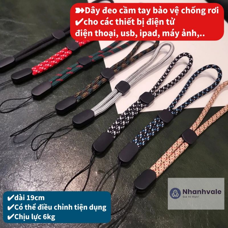 Dây đeo điện thoại chống rơi có thể điều chỉnh tiện lợi