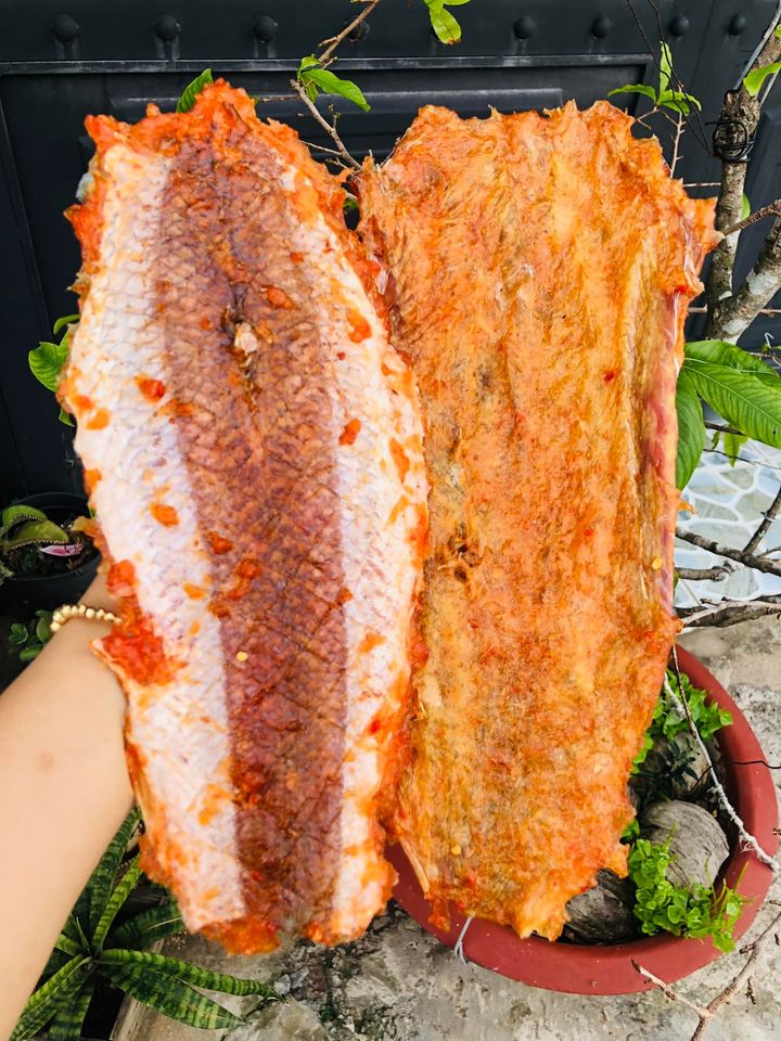 KHÔ CÁ MỐI TẨM ƯỚP GIA VỊ VỪA ĂN, THỊT DẦY ,DẺO NGON TUYỆT, KHÔ THOẠI SƠN