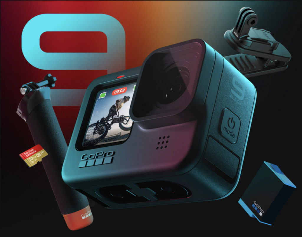 Máy quay Gopro Hero 9 Black Bản Bundle