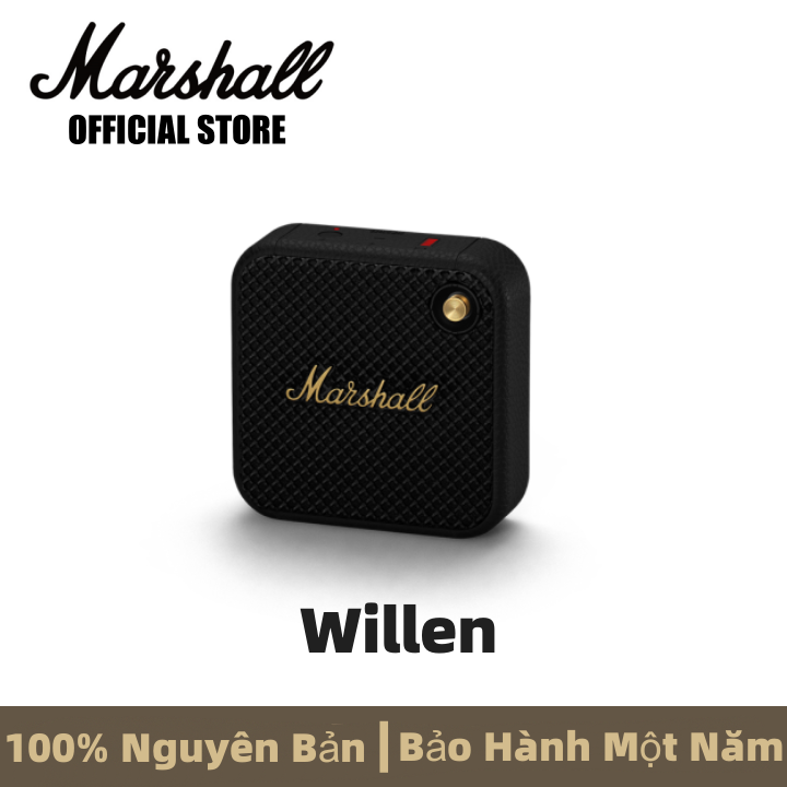 Loa Marshall Willen Bluetooth Portable - Pin lên đến 15h - Bảo Hành Chính Hãng 1 đổi 1 trong 1 Năm