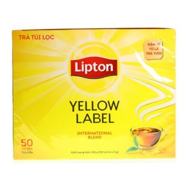 Hoàn tiền 15% Trà Lipton túi lọc nhãn vàng 100 góix2g
