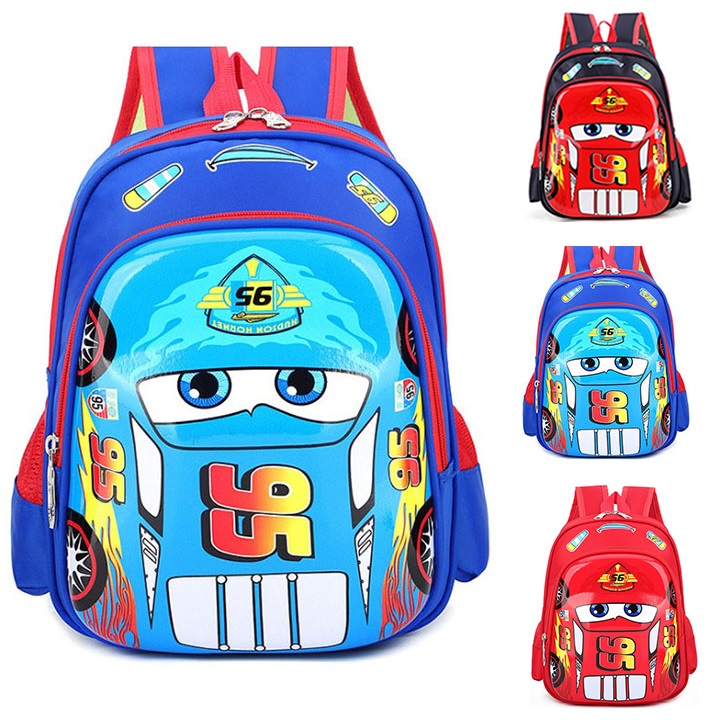 Balo mầm non cặp đi học hình 3D hình Ô TÔ cho bé đi nhà trẻ có nhiều màu sắc