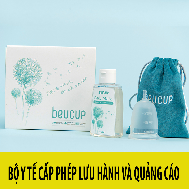 Cốc nguyệt san beucup siêu mềm 100% silicol y tế đức