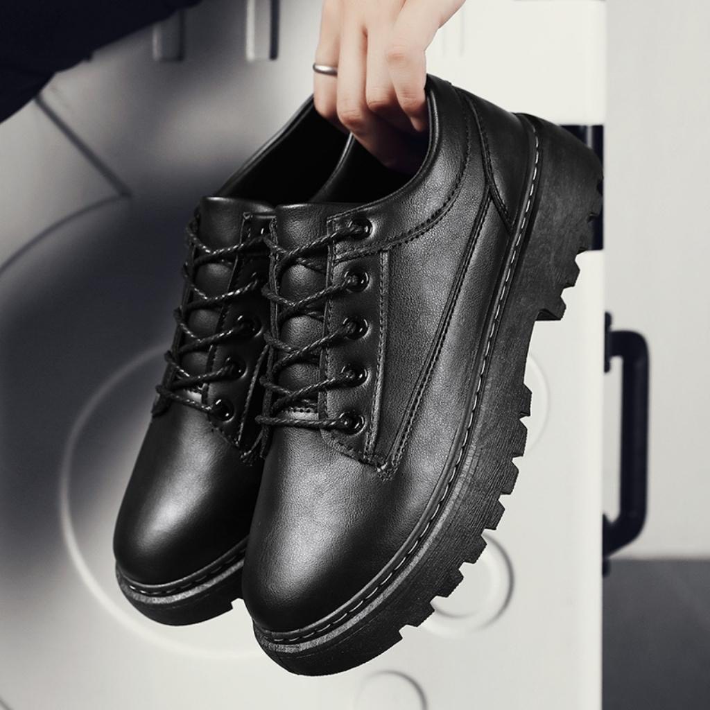 Giày đốc nam da bò cao cấp đế độn 4cm tôn dáng thời trang phối đồ đi chơi du lích cực đẹp