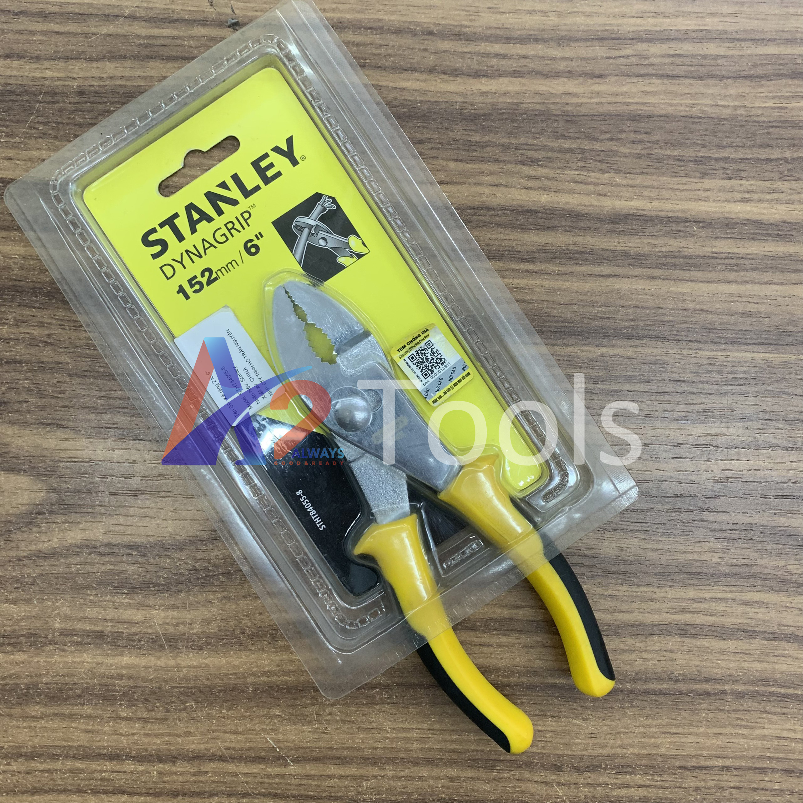 Kềm răng 2 lỗ 6" stanley stht84055-8
