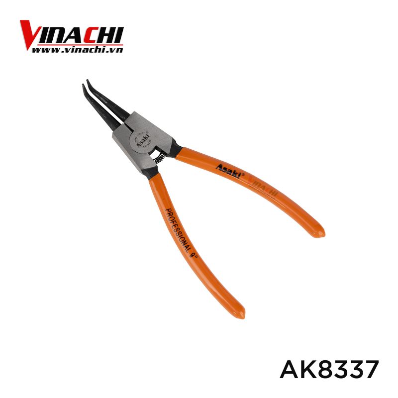 Kìm mở phe mỏ cong asaki ak8337 - 9in - 1 cái
