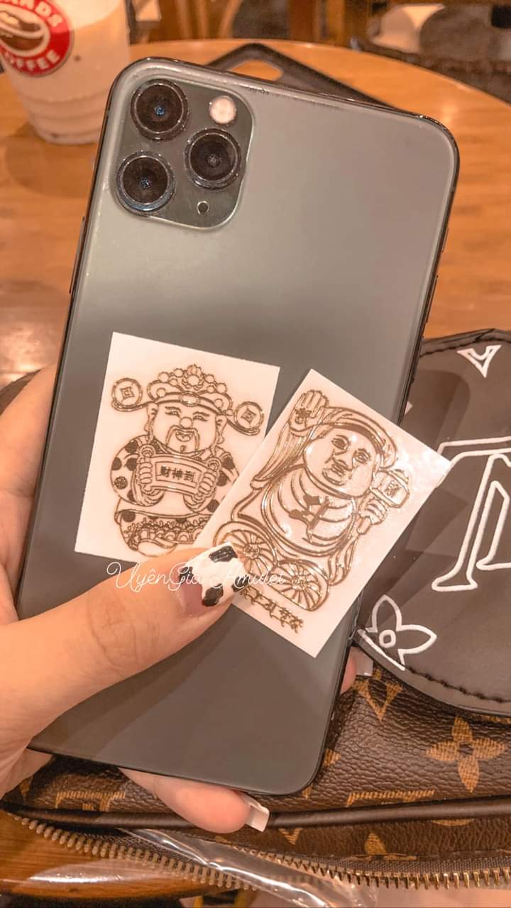 Cặp đôi Linh phù THẦN TÀI GIỮ CỦA + THẦN TÀI KHAI VẬN