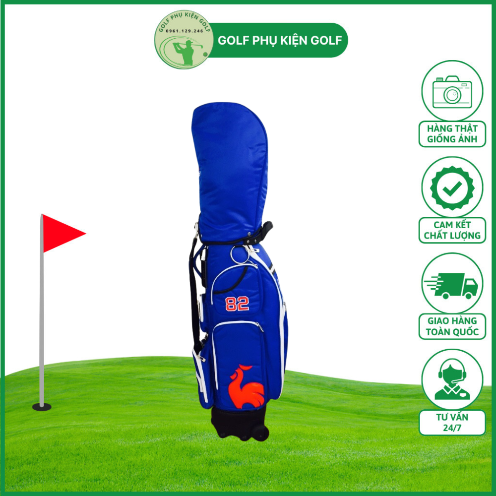 Túi đựng gậy golf new 2023--golf bag for men and women- golf caddy bag túi gậy bánh xe-túi golf con gà-golf bag- túi đựng gậy vải dù siêu nhẹ-túi gậy lecoq
