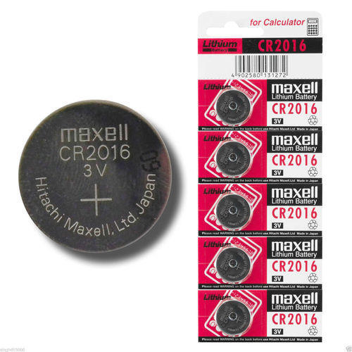5 viên pin cmos cr2016 maxell lithium battery 3v