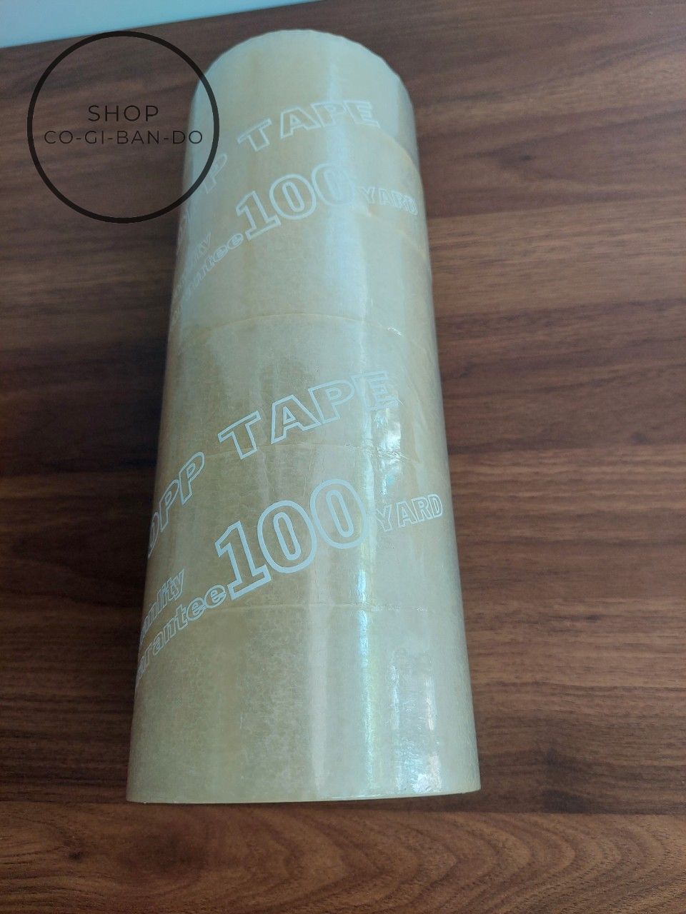Băng keo trong 100yard 6 cuộn dùng dán thùng carton, đóng gói, niêm phong hộp