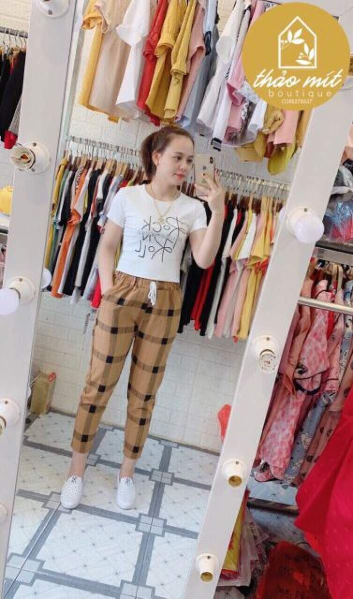 Quần Baggy, Kẻ Caro Chất Đũi Siêu Mát, Trẻ Trung