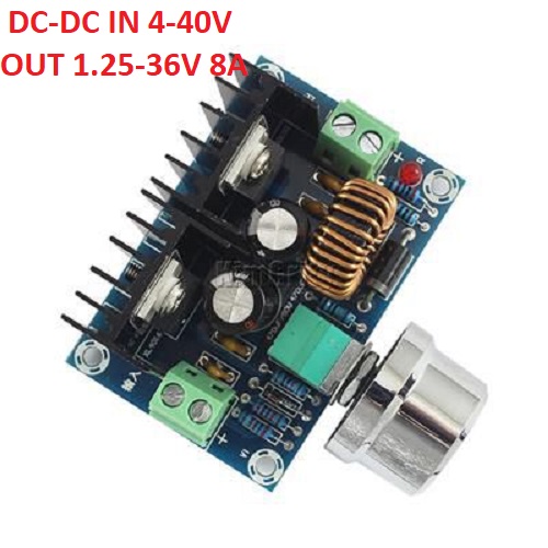 Mạch hạ áp dc-dc in 4-40v out 1.25-36v 8a