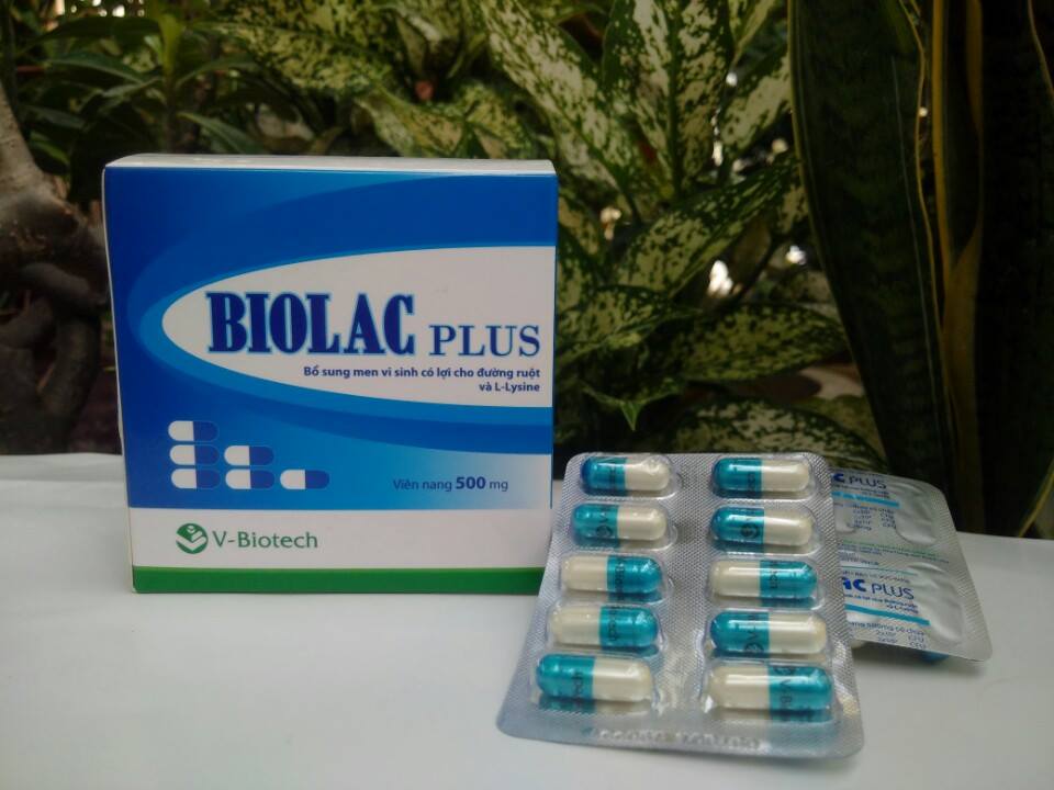 MEN TIÊU HÓA CHO NGƯỜI LỚN. BIOLAC PLUS-giúp cân bằng hệ vi sinh đường ruột, giúp tiêu hóa và hấp thu tốt- HỘP 100 VIÊN NANG
