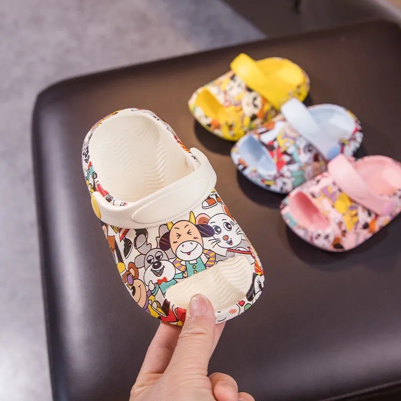 [HCM]Dép Cho Bé Gái Bé Trai Dép Sục Quai Hậu Cho Bé Chất Liệu Xốp Cao Cấp Siêu Nhẹ Siêu Êm Chân