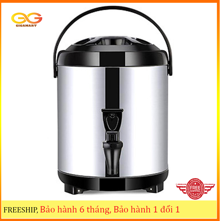 Bình ủ trà sữa inox 304, bình giữ nhiệt inox dung tích 6l - GIGAmart