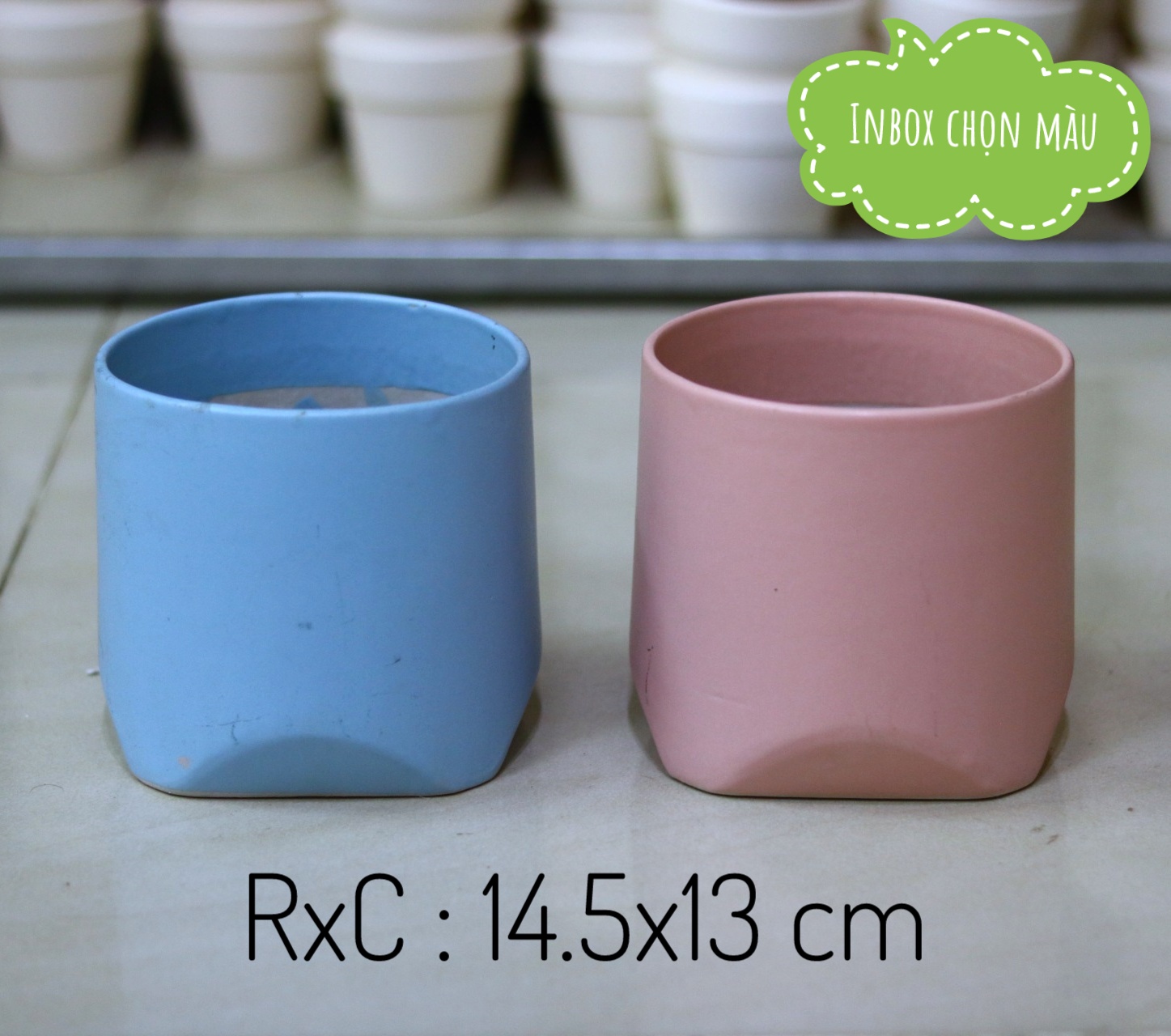 Chậu Sứ Trồng Cây Cảnh Để Bàn Cây Nội Thất Sen Đá Cây Bonsai Hình Vát Chân