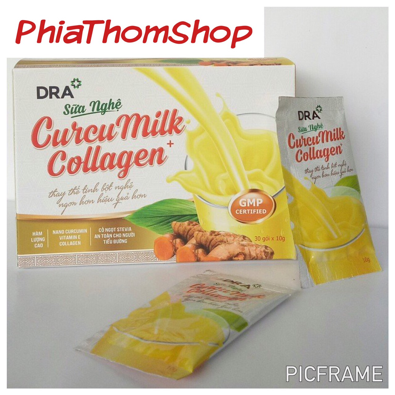[HCM -  (hộp giấy 30 gói)] Sữa Nghệ Curcumilk collagen - Bồi bổ sức khỏe mẹ sau sinh người mới ốm dậy  người đau dạ dày chống lão hóa giúp đẹp da tăng sức đề kháng