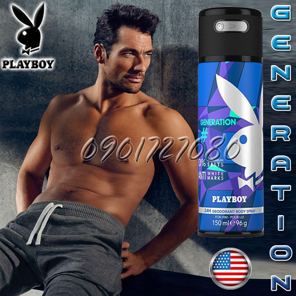 Xịt khử mùi PlayBoy Generation - Mỹ