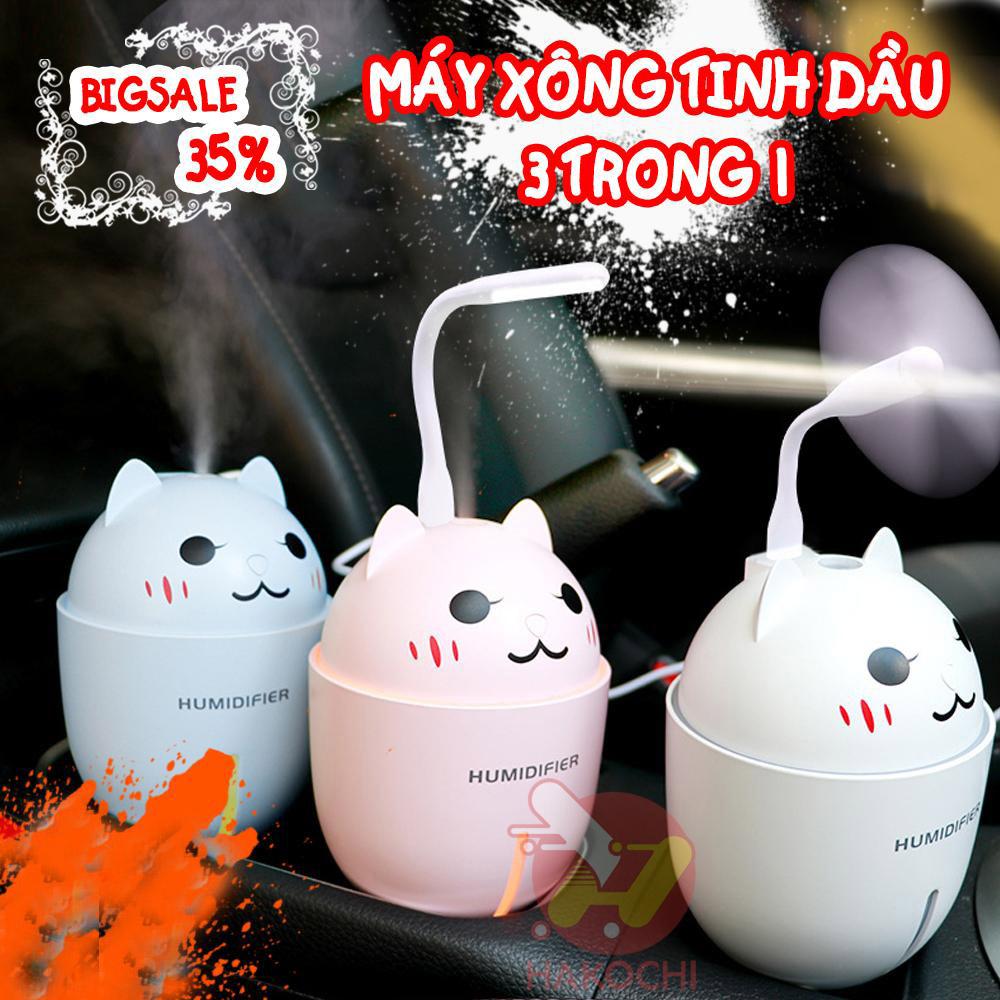 Máy phun sương tạo ẩm Humidifier 3 trong 1 - máy phun sương, máy phun sương tạo độ ẩm, máy phun sương mini, máy xông tinh dầu - MS.MPS-3in1-NVV