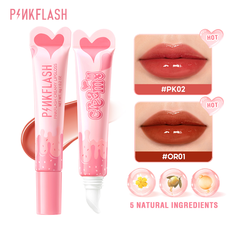 Pinkflash MyGlossyLips Watery Hydrating Lip Gloss Dewy Glow Fade Lip Wrinkles Airy-light 6g