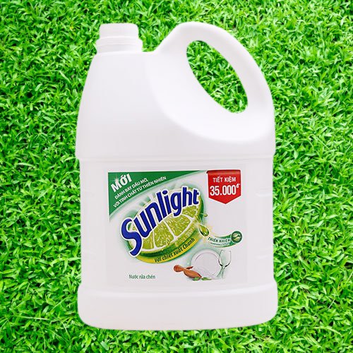 NƯỚC RỬA CHÉN SUNLIGHT THIÊN NHIÊN CAN 3,8L