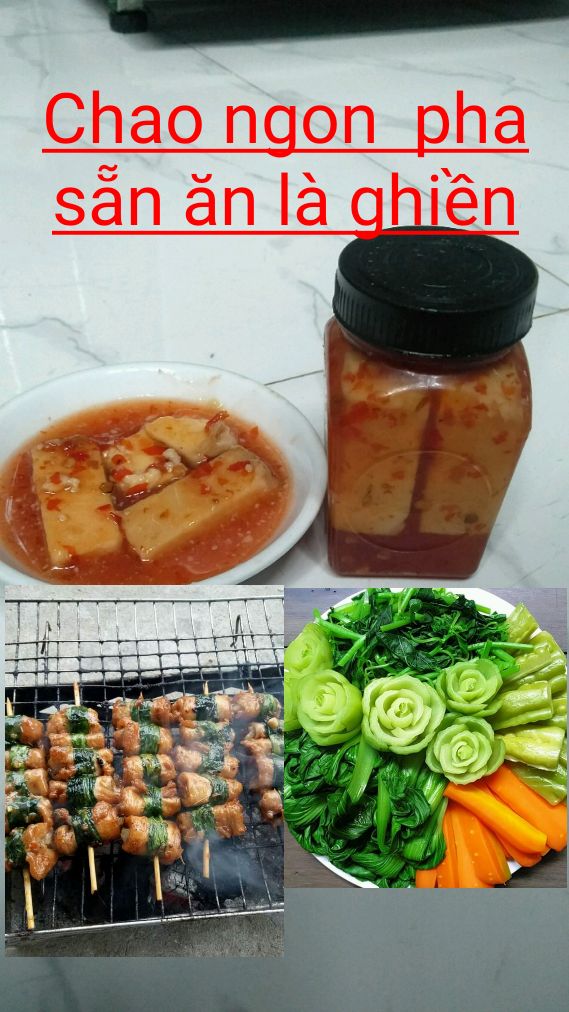 Chao ngon béo. chao châu phương.chao pha sẵn loại Trung