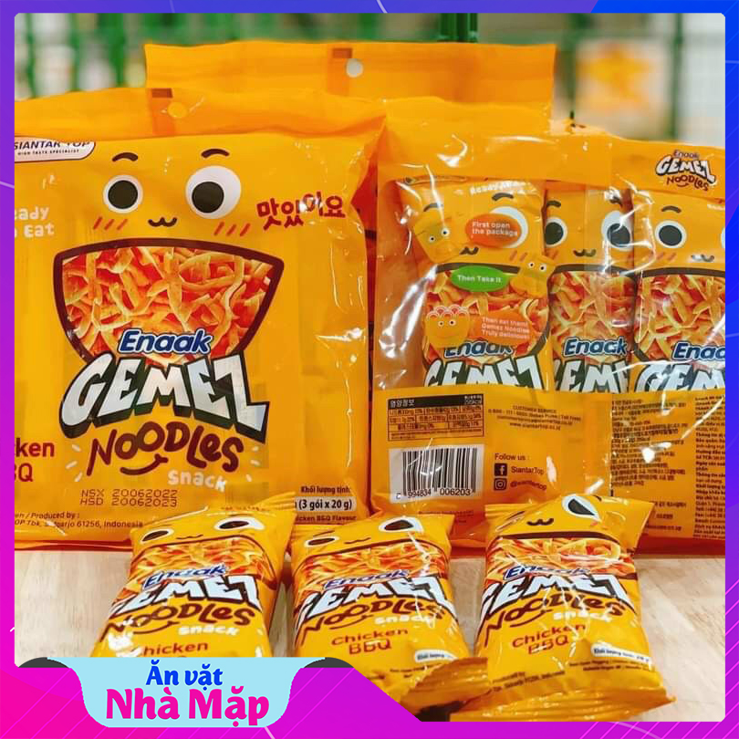 Snack mì trẻ em vị gà bbq túi 3 gói - có bán combo