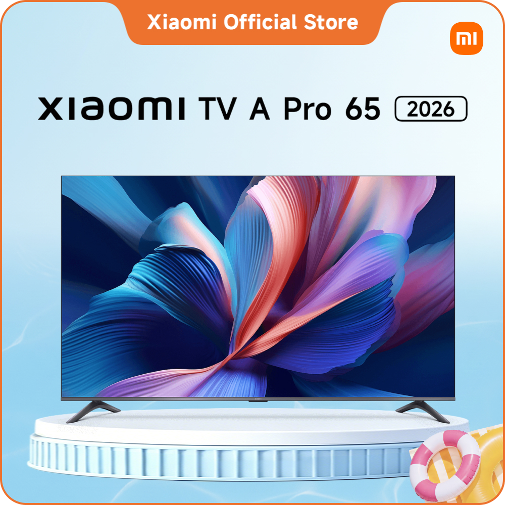 Xiaomi TV A Pro 65'' 2026 | Màn hình QLED 4K độ sáng cao với công nghệ làm mượt chuyển động | Tần số quét 120Hz khi bật chế độ Game Boost qua HDMI | Bề mặt kim loại bắt mắt với thiết kế khung viền siêu mỏng