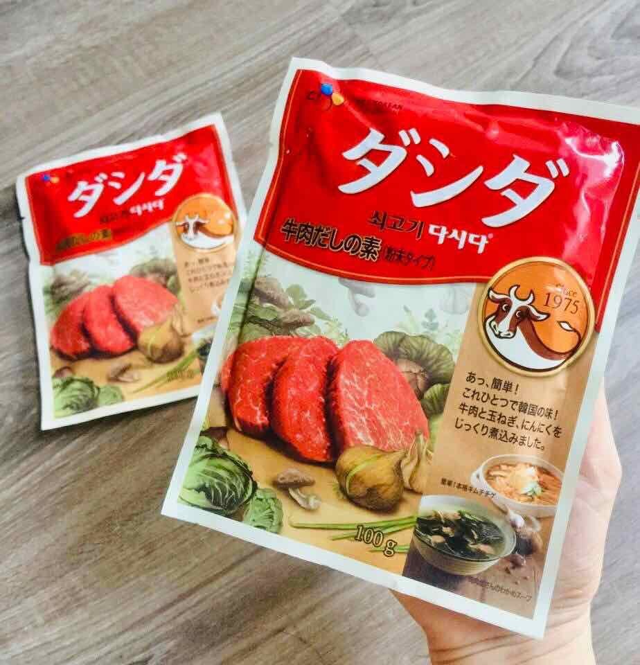 Hạt nêm vị thịt bò rau nấm đậm đà thơm ngon cj dashida 100g
