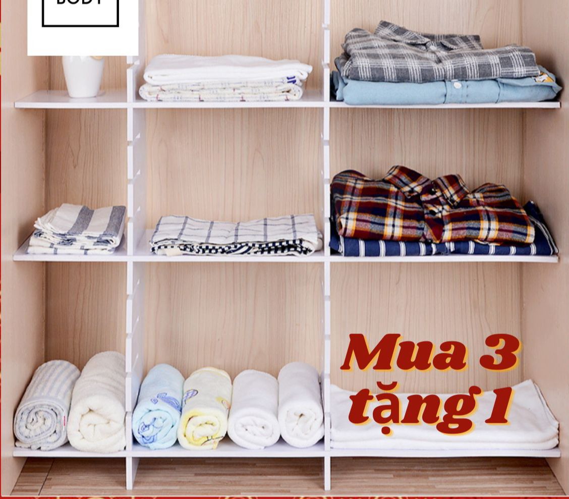 Bộ Thanh Chia Ngăn Kéo Tủ Nhiều Kích Thước HOMEBODY Có Thể Điều Chỉnh Giúp Đồ Bếp, Đồ Trang Điểm, Quần Áo Lót Ngăn Nắp