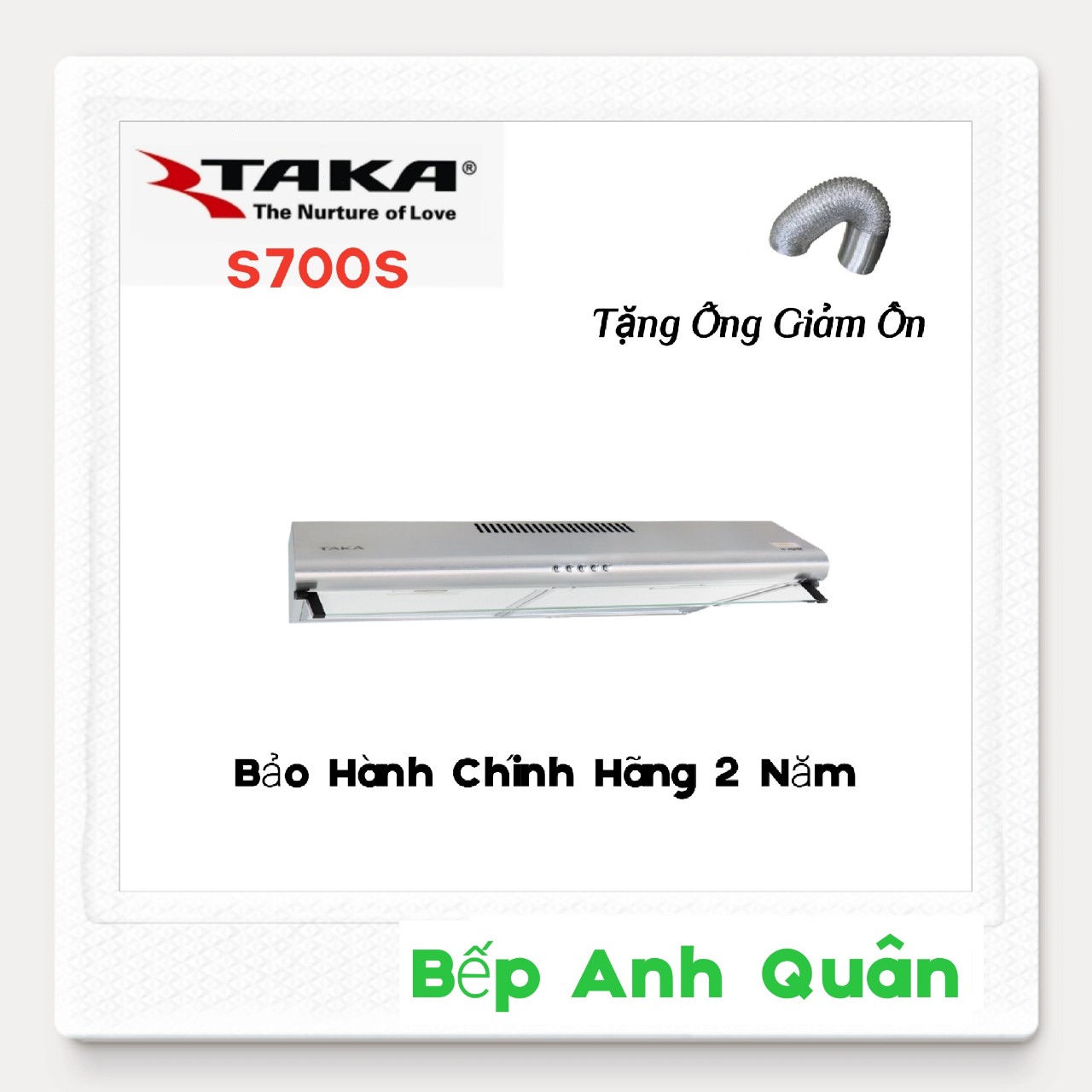 Máy Khử Mùi Cao Cấp INOX TAKA H700S