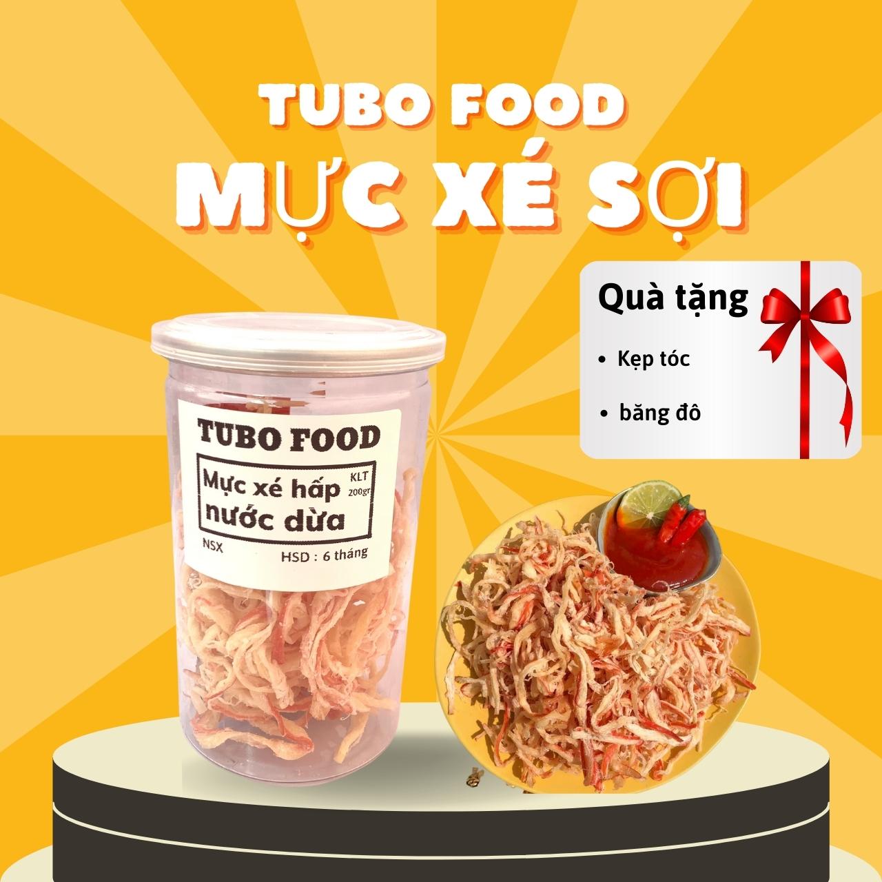 Khô Mực Xé Sợi Hấp Nước Dừa Thơm Ngon Hàng Loại 1 - Tubo Food