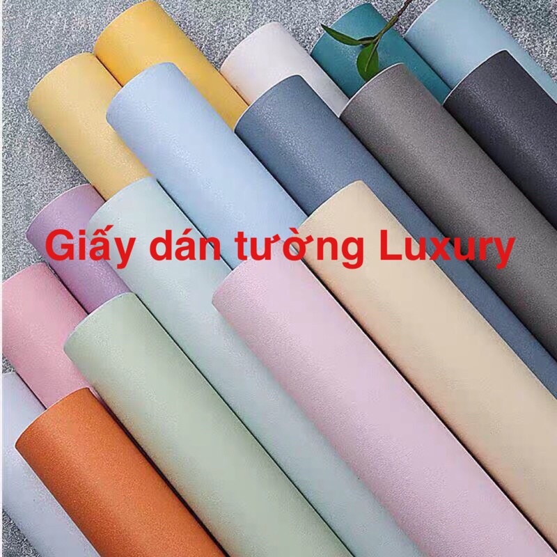 Giấy dán tường 10Mx45CM decal hàn quốc giá rẻ Giấy dán tường phòng ngủ Giấy dán tường màu trơn Giấy dán tường 3D Dán tường