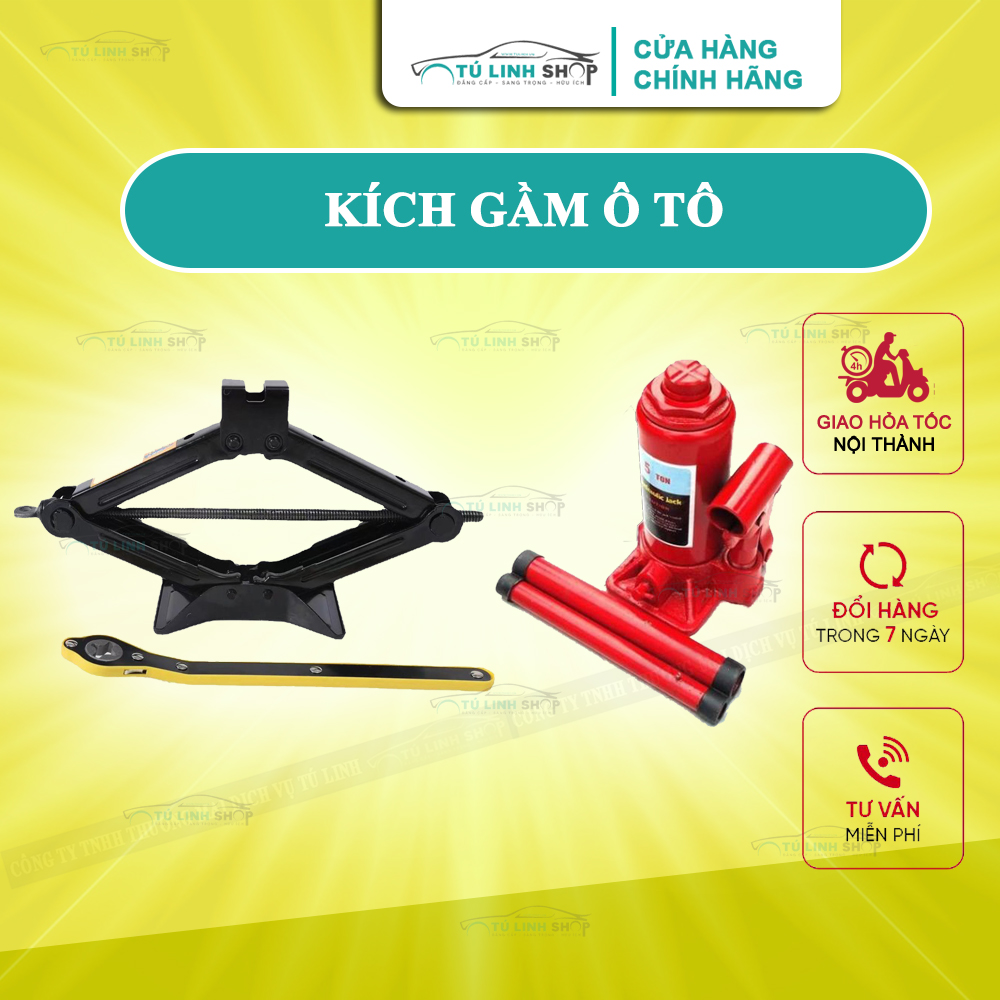 Kích thay lốp cho ô tô xe hơi có đòn bẩy nâng gầm dễ dàng - CarSun Store phụ kiện chuyên dành cho xe ô tô