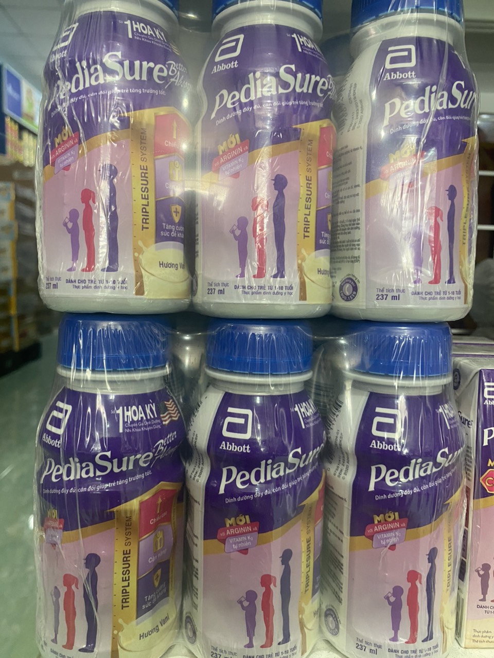 Lốc 6 chai pediasure ba 237ml - hsd luôn mới