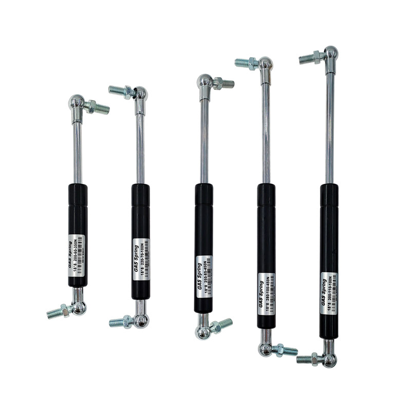 2PC 18*8 Rod khí mùa xuân gấp bản lề đột quỵ 50-500n lực lượng Lift hỗ trợ lỗ trung tâm khoảng cách 200-300mm đột quỵ khoảng cách 60-110mm